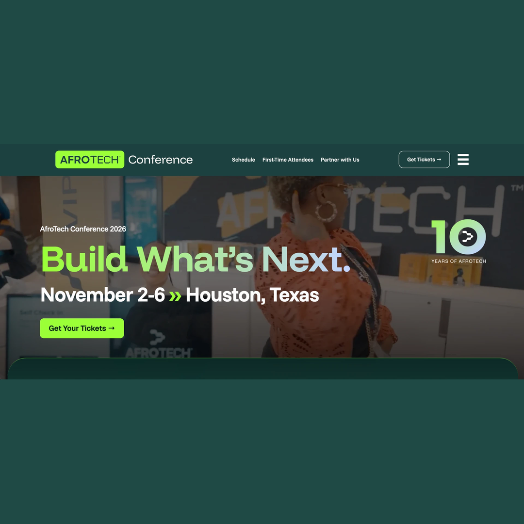 AFROTECH Conference 2026 — Build What's Next, November 2–6, Houston, Texas
